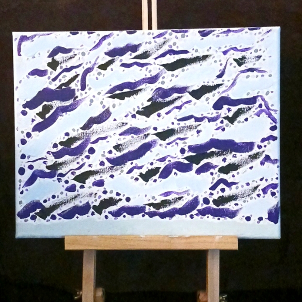 Abstract Acrylic Hand Painted Artwork